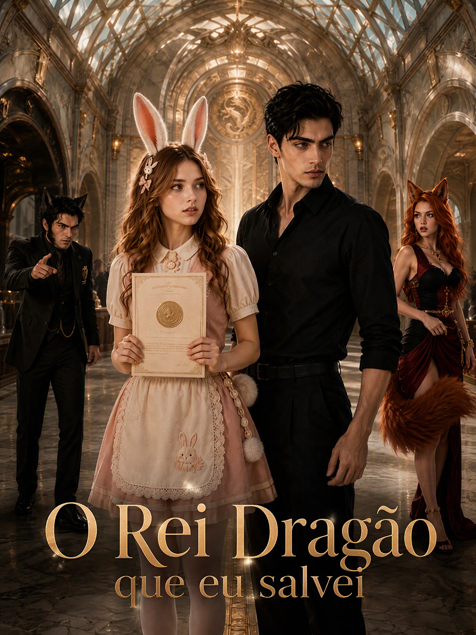 Capa de O Rei Dragão que eu salvei