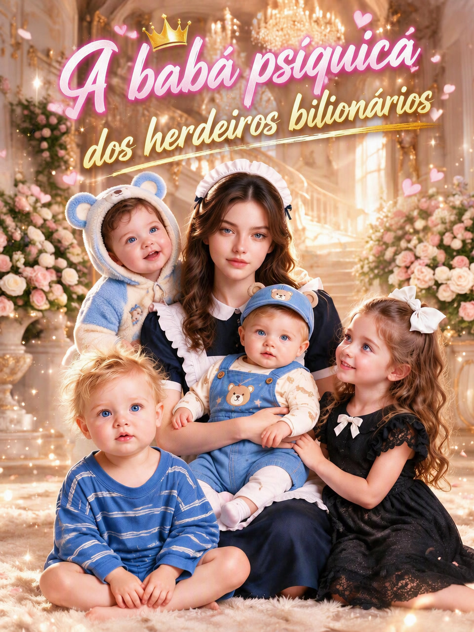 Capa de A babá psíquica dos herdeiros bilionários