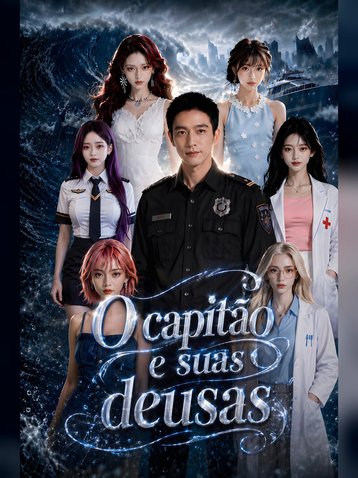 Capa de O capitão e suas deusas