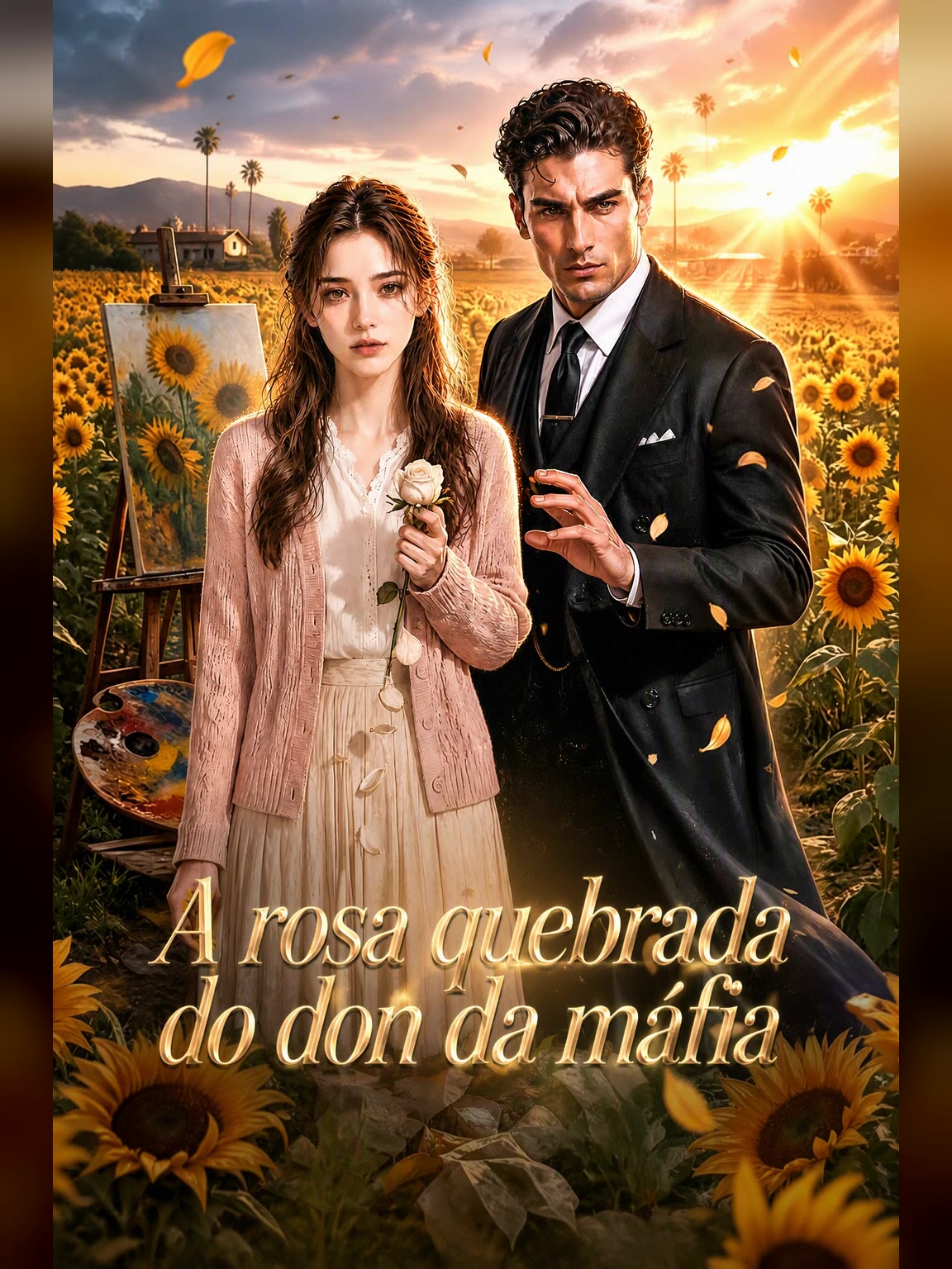 Capa de A rosa quebrada do don da máfia