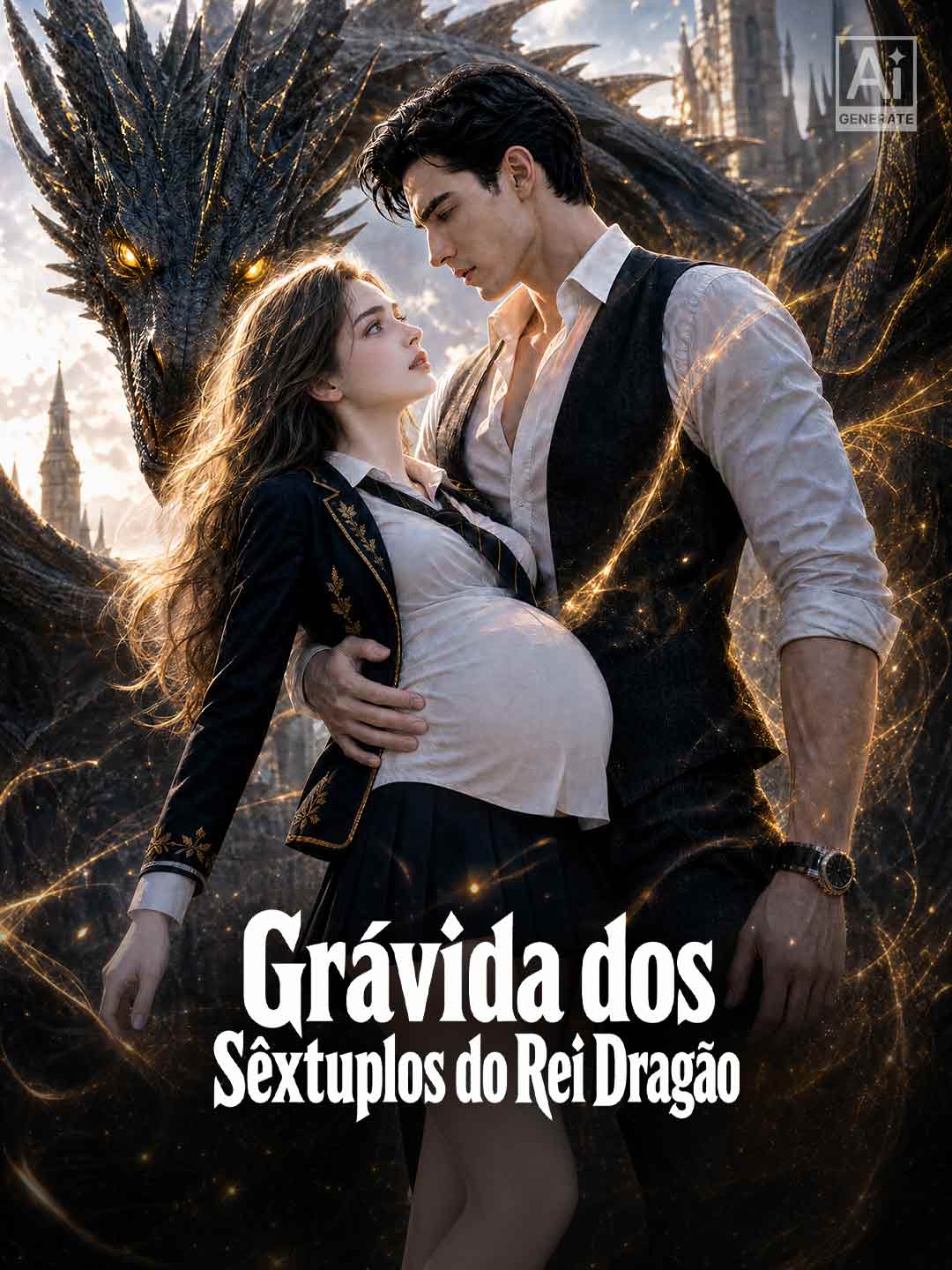 Capa de Grávida dos Sêxtuplos do Rei Dragão