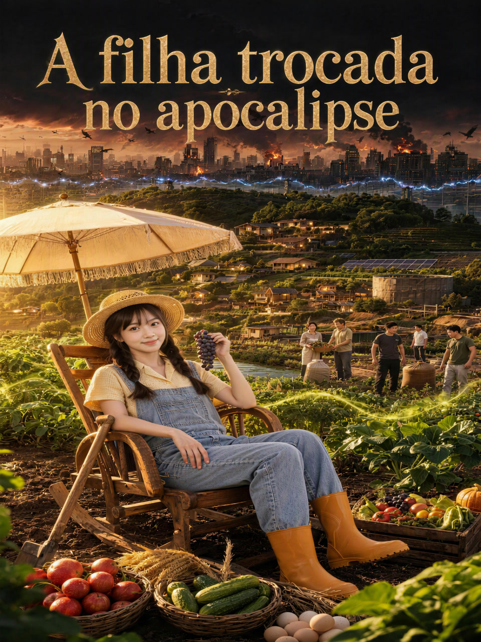 Capa de A filha trocada no apocalipse
