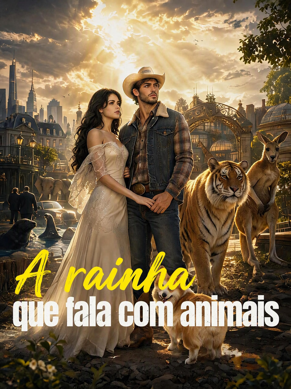 Capa de A rainha que fala com animais