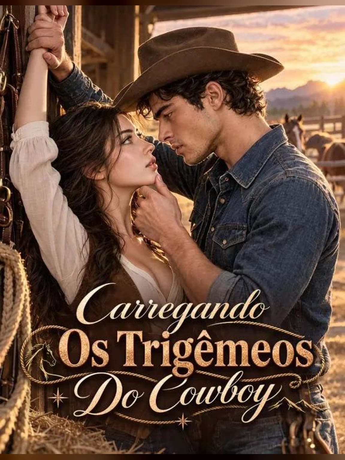 Capa de Carregando os Trigêmeos do Cowboy