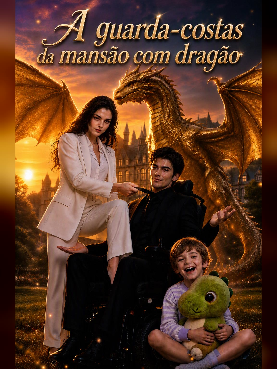 Capa de A guarda-costas da mansão com dragão