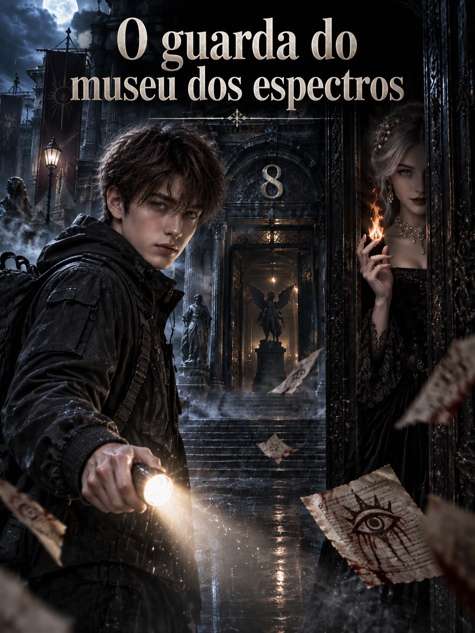 Capa de O guarda do museu dos espectros