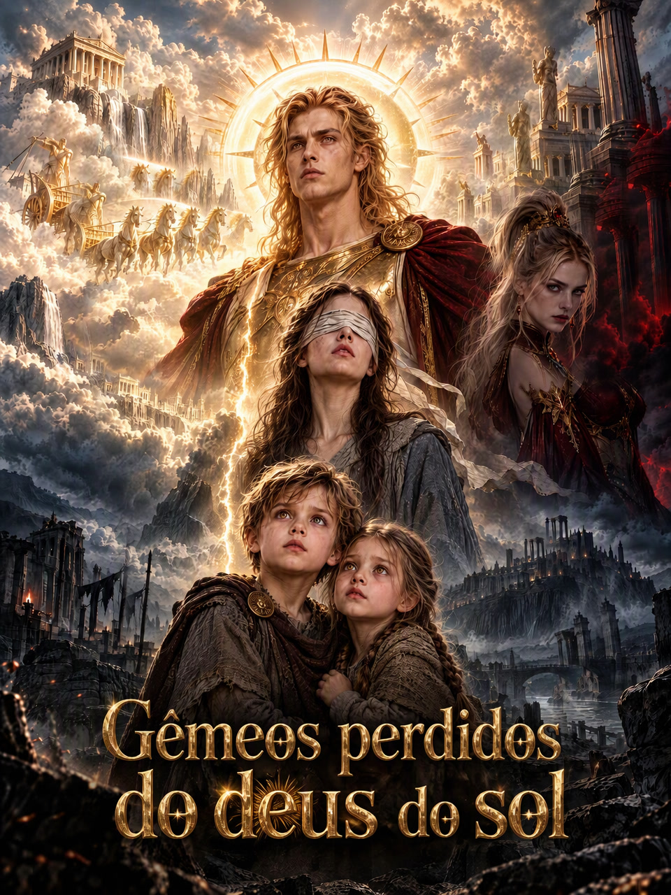 Capa de Gêmeos perdidos do deus do sol