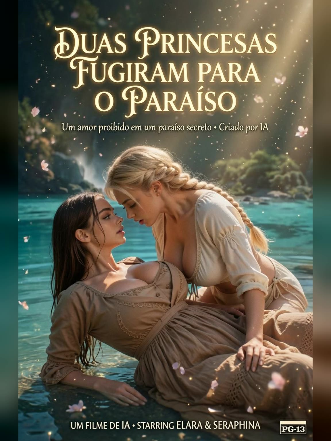 Capa de duas princesas fugiram para o paraiso