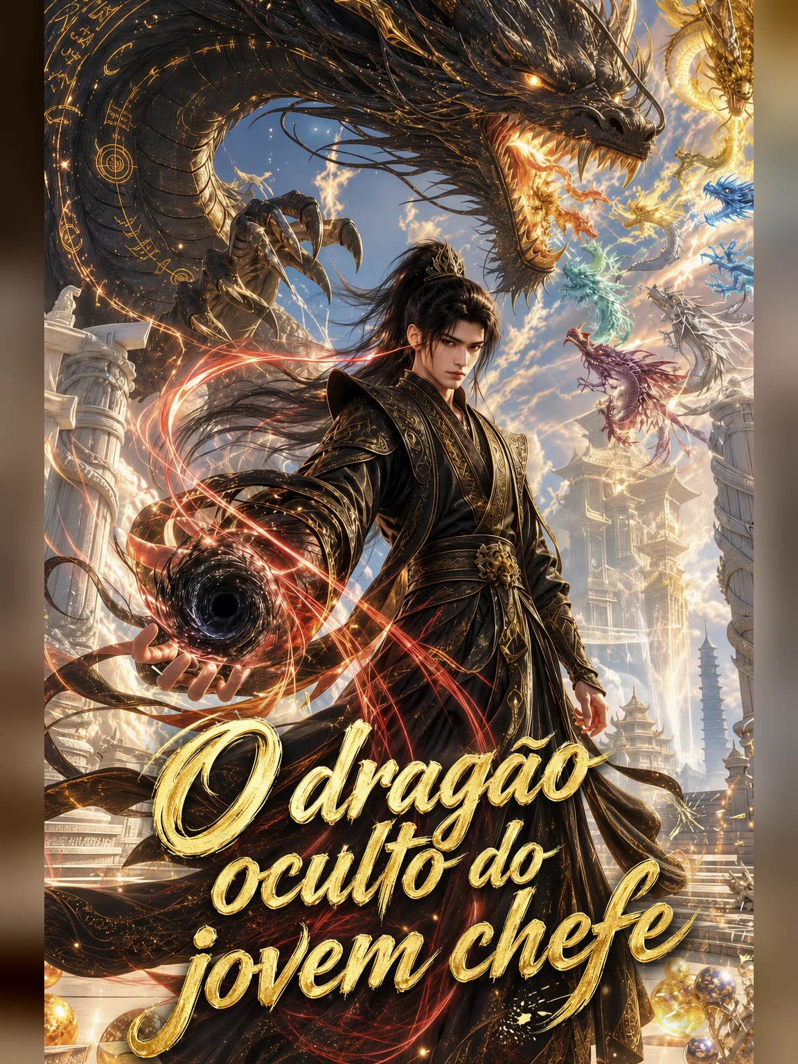 Capa de O dragão oculto do jovem chefe