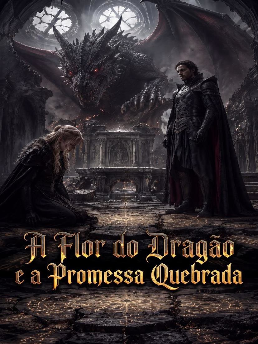 Capa de A Flor do Dragão e a Promessa Quebrada