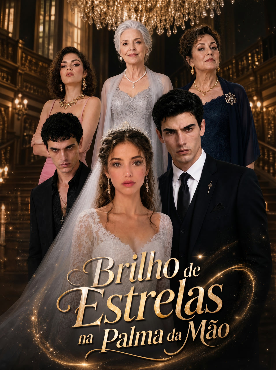 Capa de Brilho de Estrelas na Palma da Mão