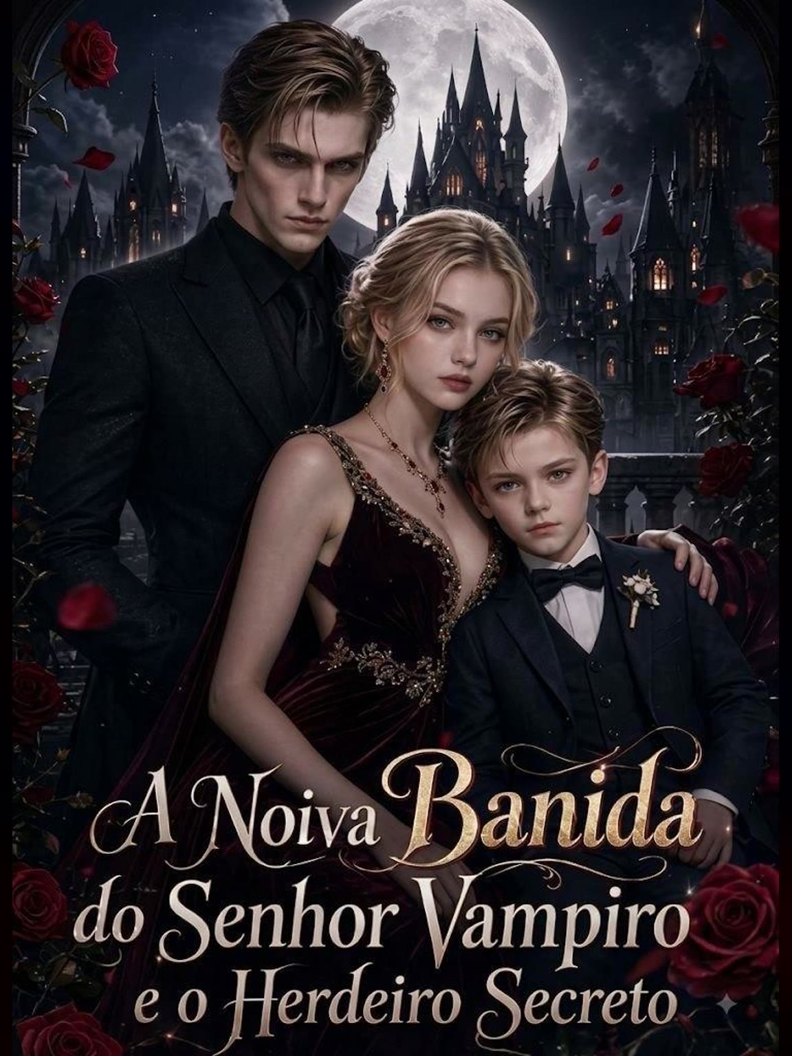 Capa de A Noiva Banida do Senhor Vampiro e o Herdeiro Secreto