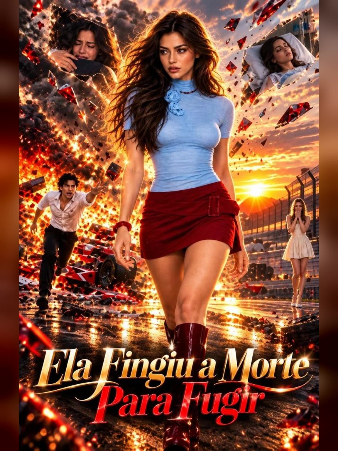 Capa de Ela Fingiu a Morte para Fugir