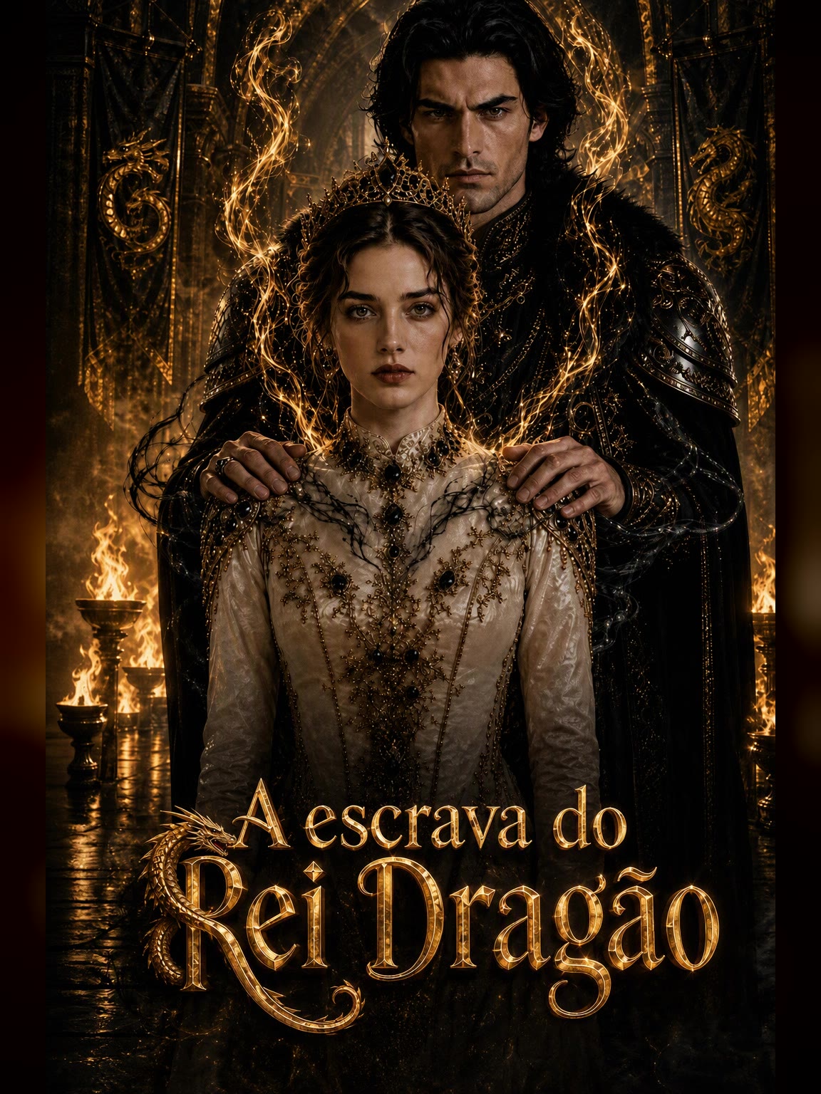 Capa de A escrava do Rei Dragão