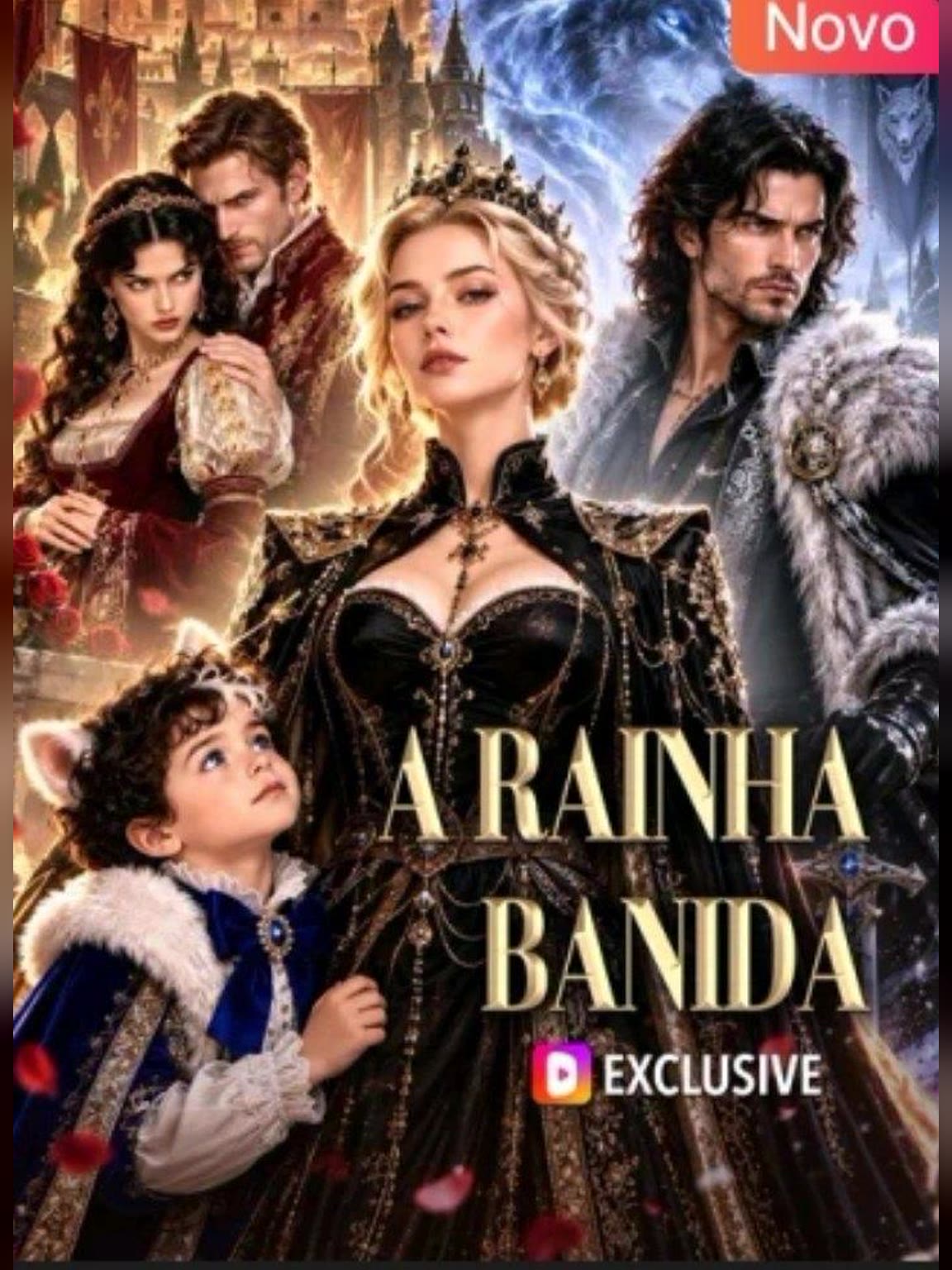 Capa de A Rainha Banida