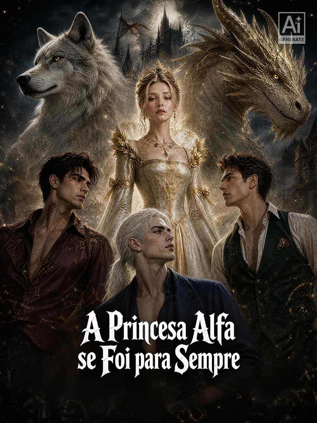Capa de A Princesa Alfa se Foi Para Sempre
