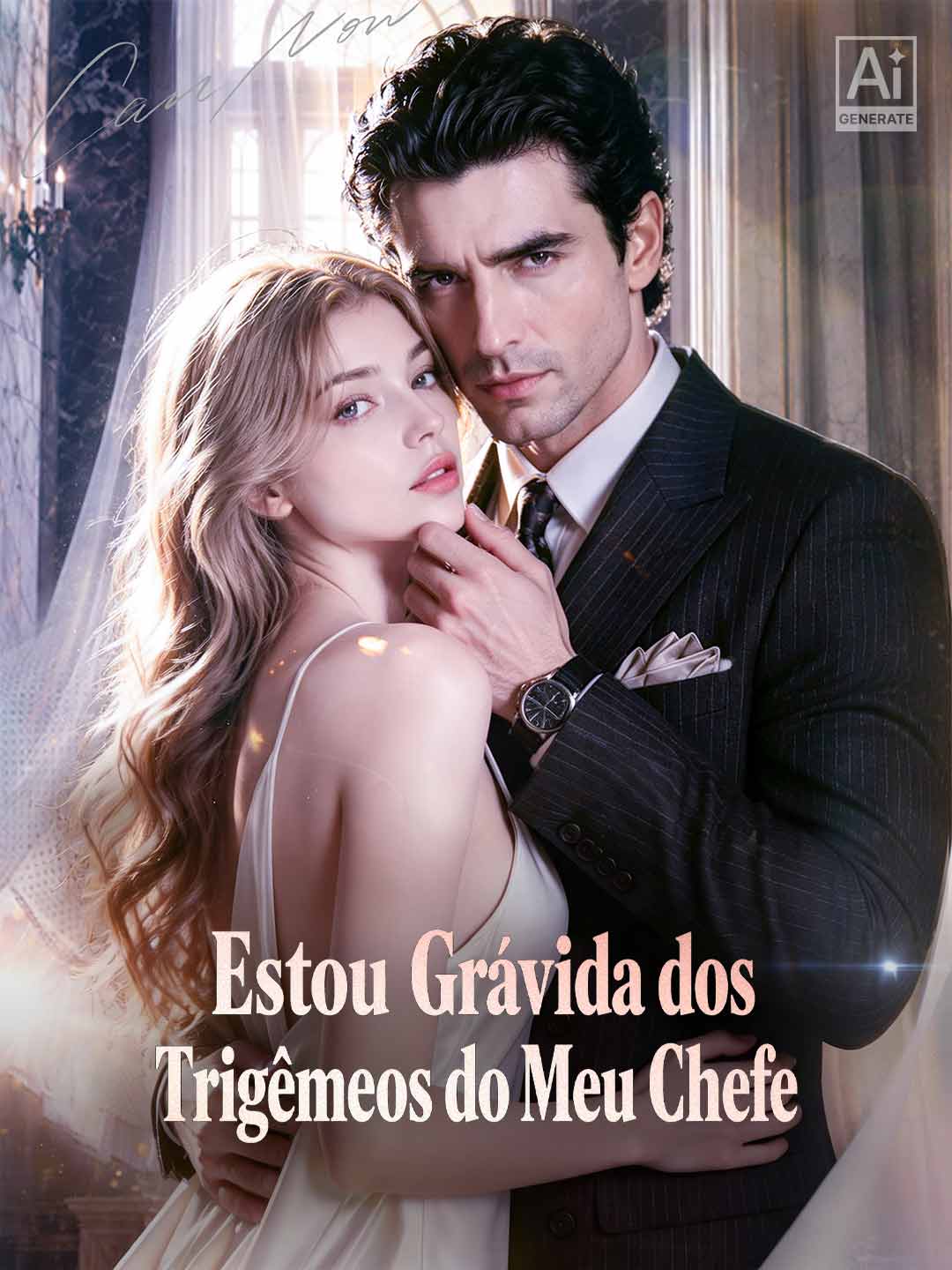 Capa de Estou Grávida dos Trigêmeos do Meu Chefe