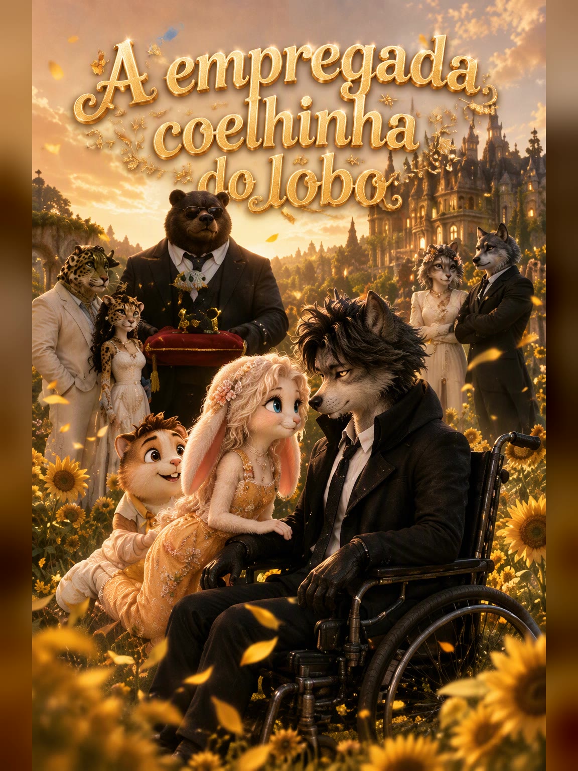 Capa de A empregada coelhinha do lobo