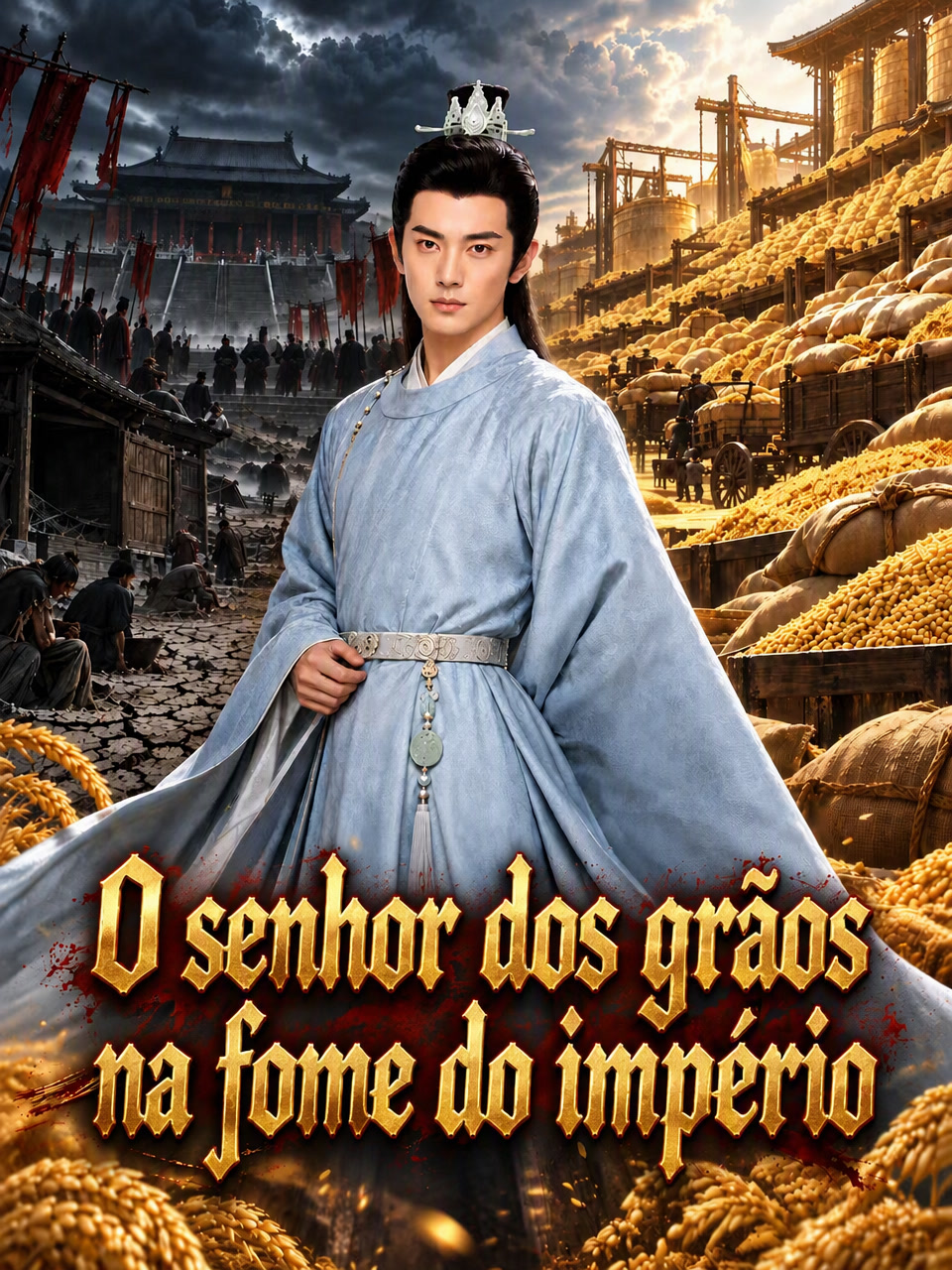 Capa de O senhor dos grãos na fome do império