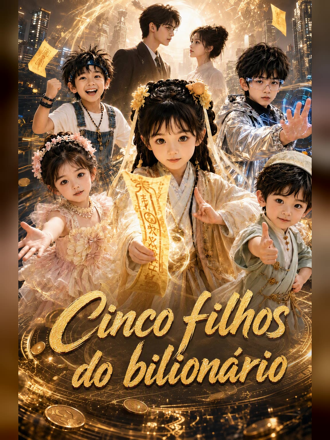 Capa de Cinco filhos do bilionário