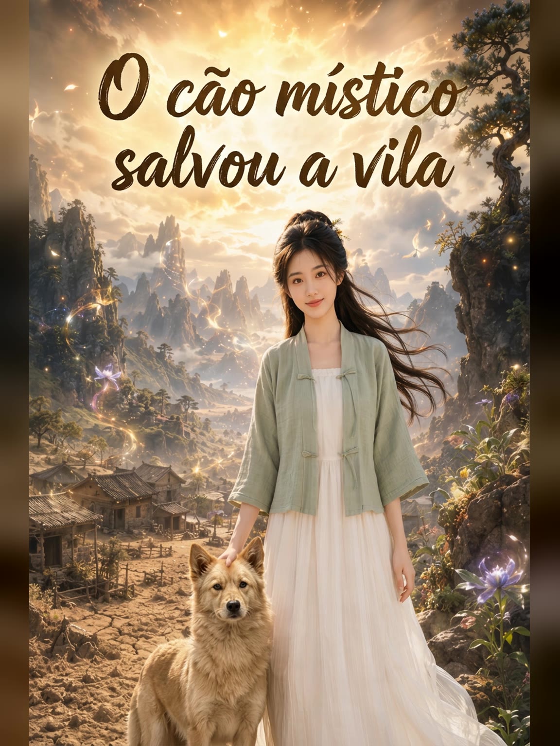 Capa de O cão místico salvou a vila