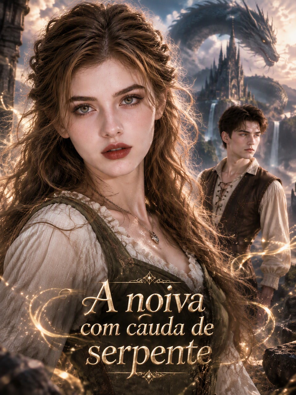 Capa de A noiva com cauda de serpente