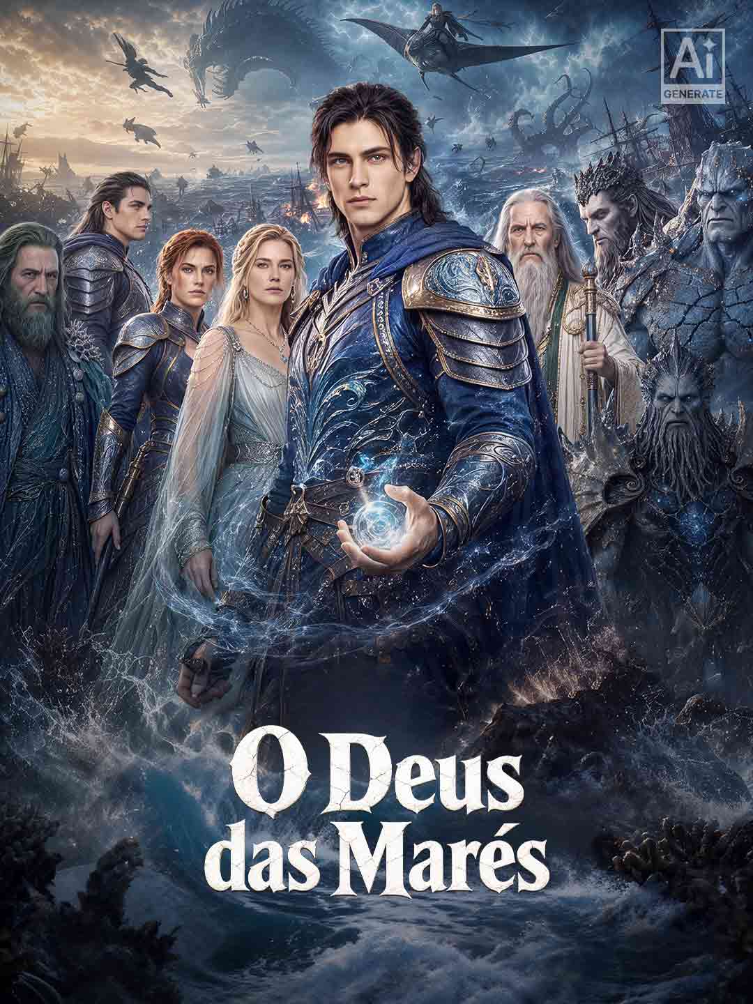Capa de O Deus das Marés