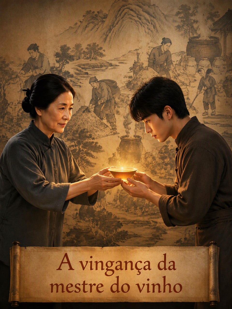 Capa de A vingança da mestre do vinho