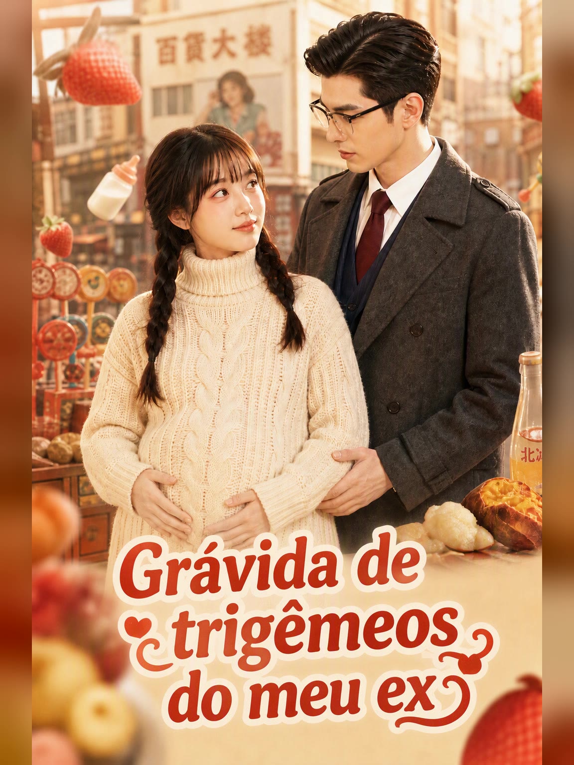 Capa de Grávida de trigêmeos do meu ex