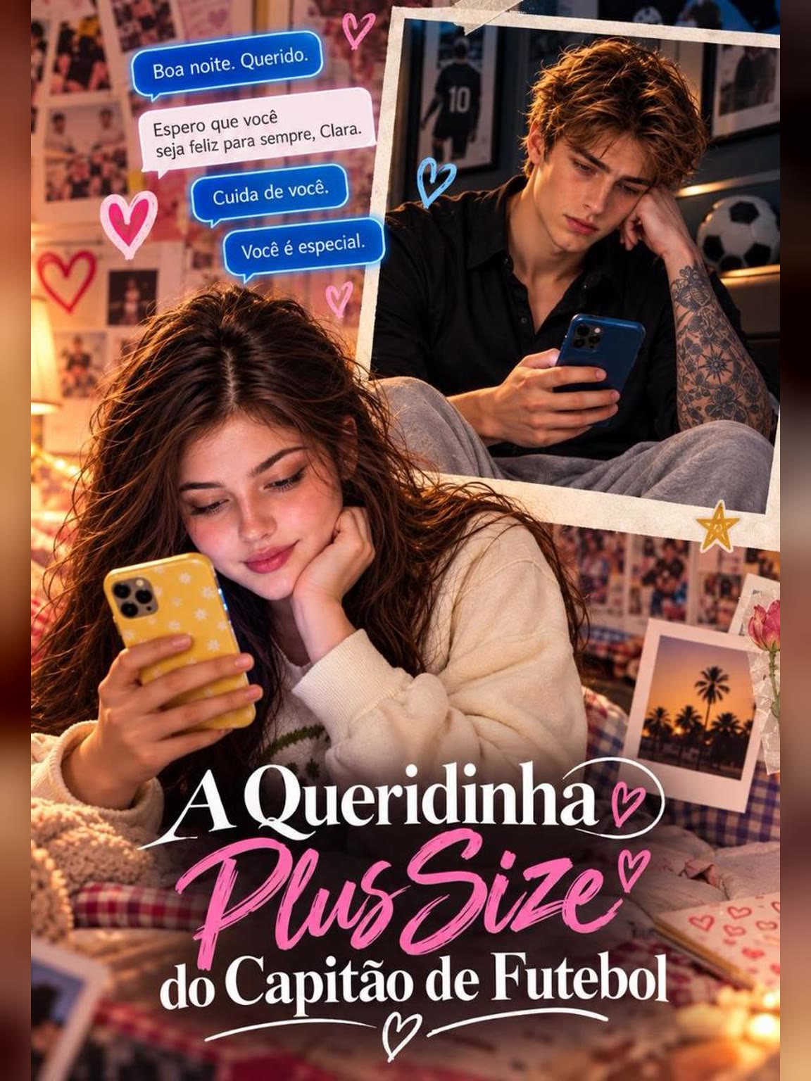 Capa de A Queridinha Plus Size do Capitão de Futebol