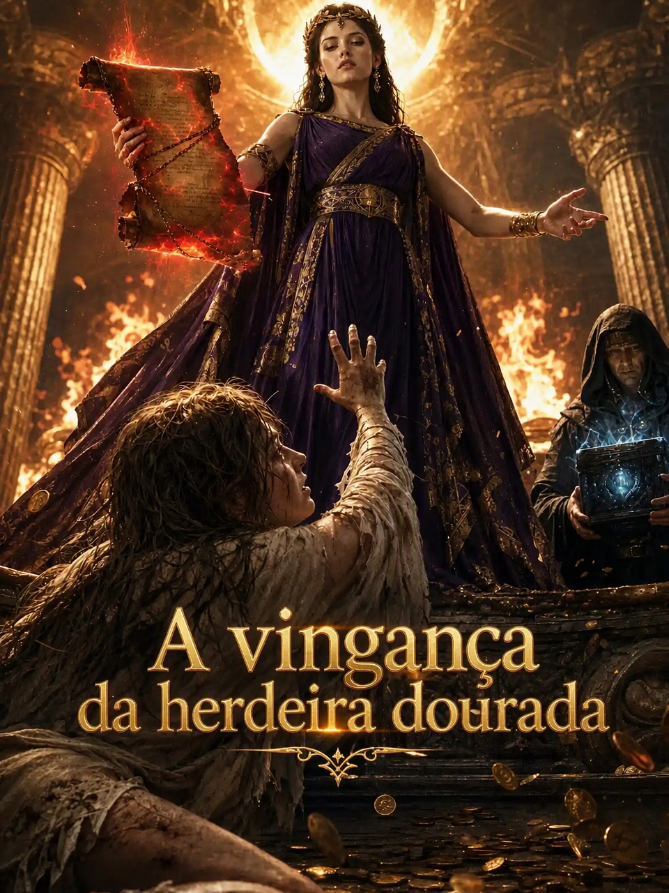 Capa de A vingança da herdeira dourada