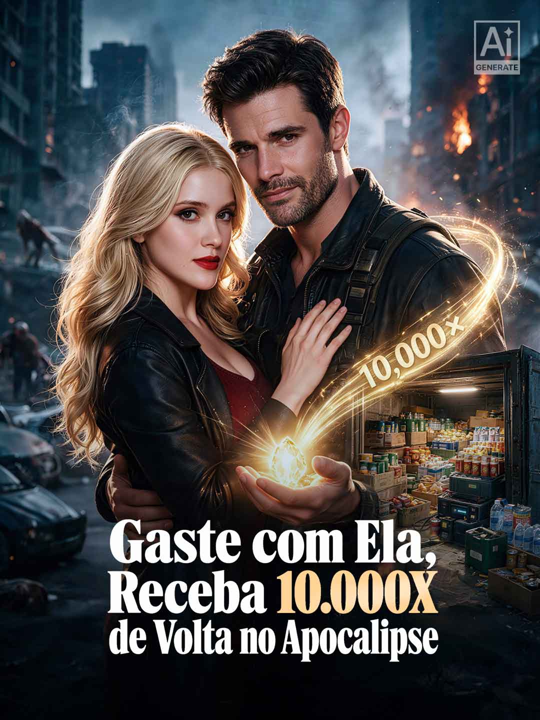 Capa de Gaste com Ela, Receba 10.000X de Volta no Apocalipse