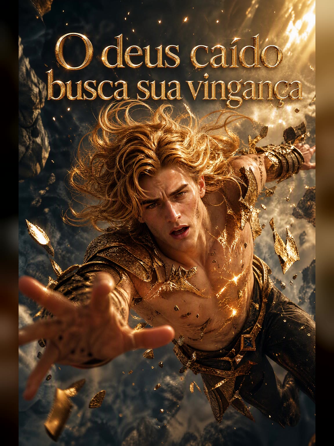 Capa de O deus caído busca sua vingança