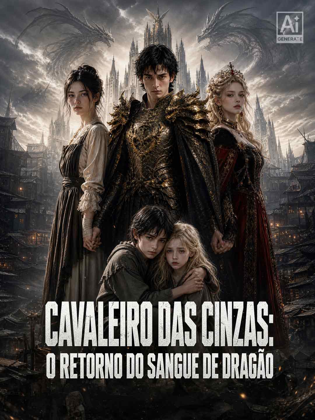 Capa de Cavaleiro das Cinzas - O Retorno do Sangue de Dragão