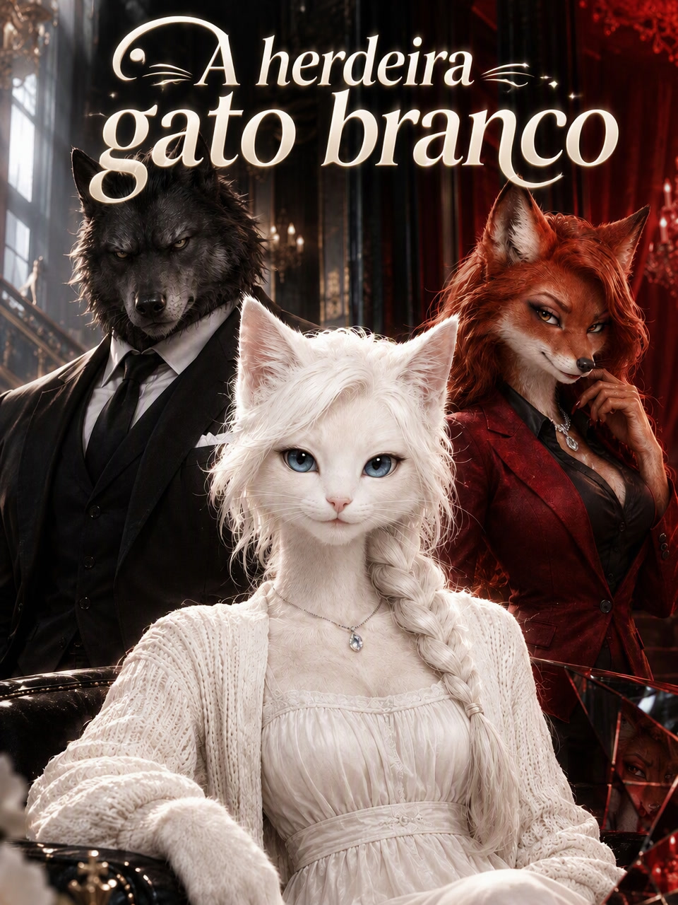 Capa de A herdeira gato branco
