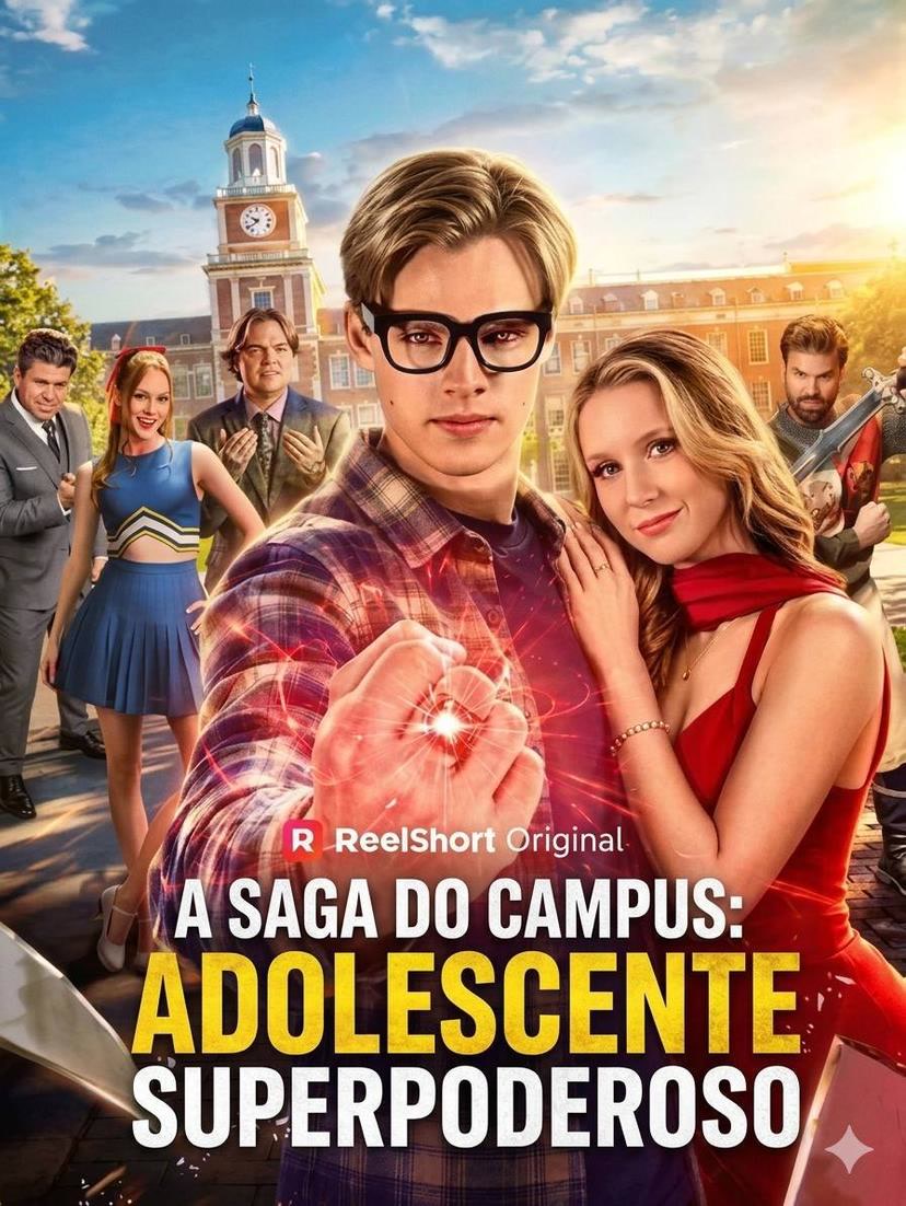 Capa de A Saga do Campus - Adolescente Superpoderoso