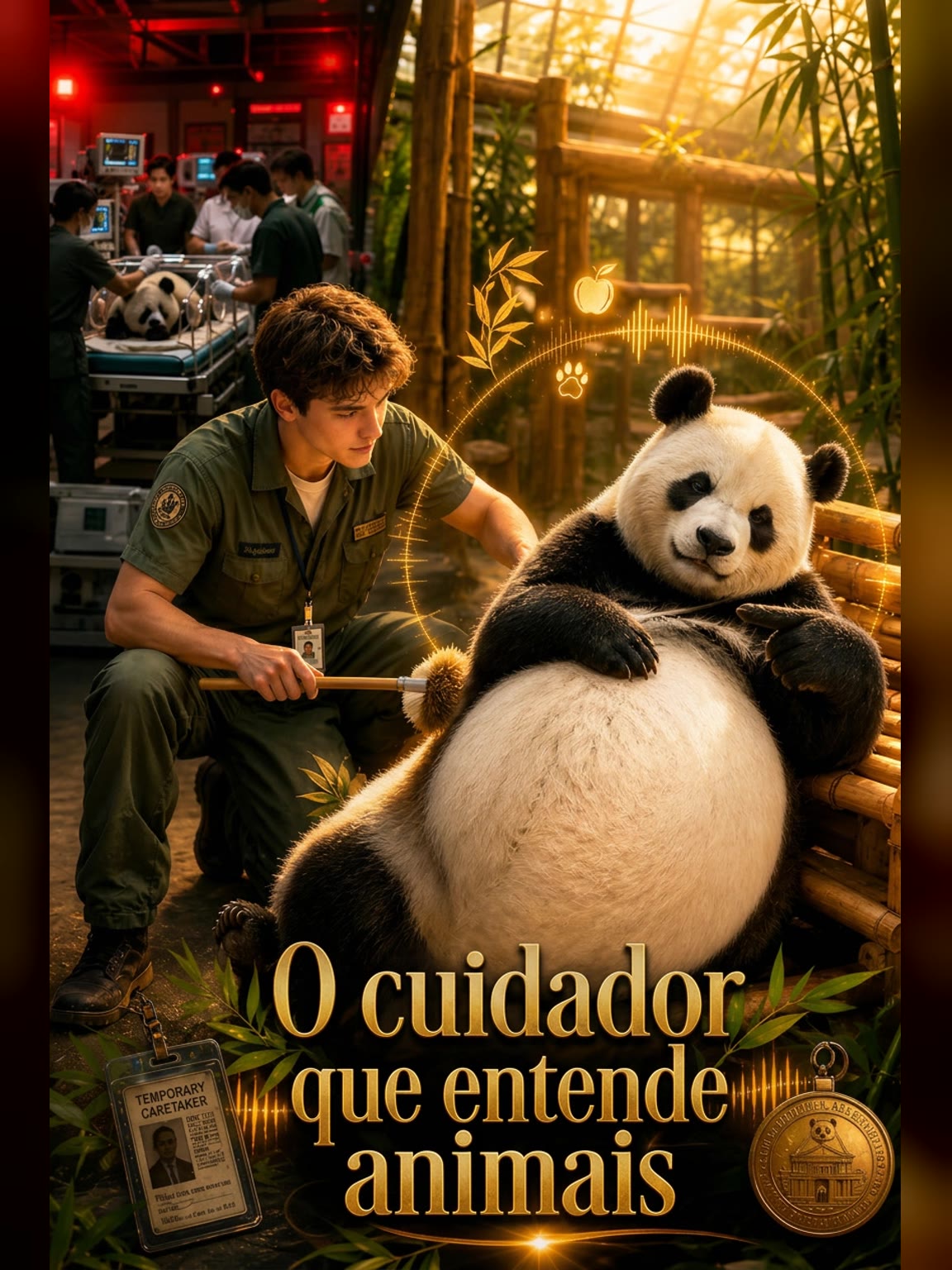 Capa de O cuidador que entende animais