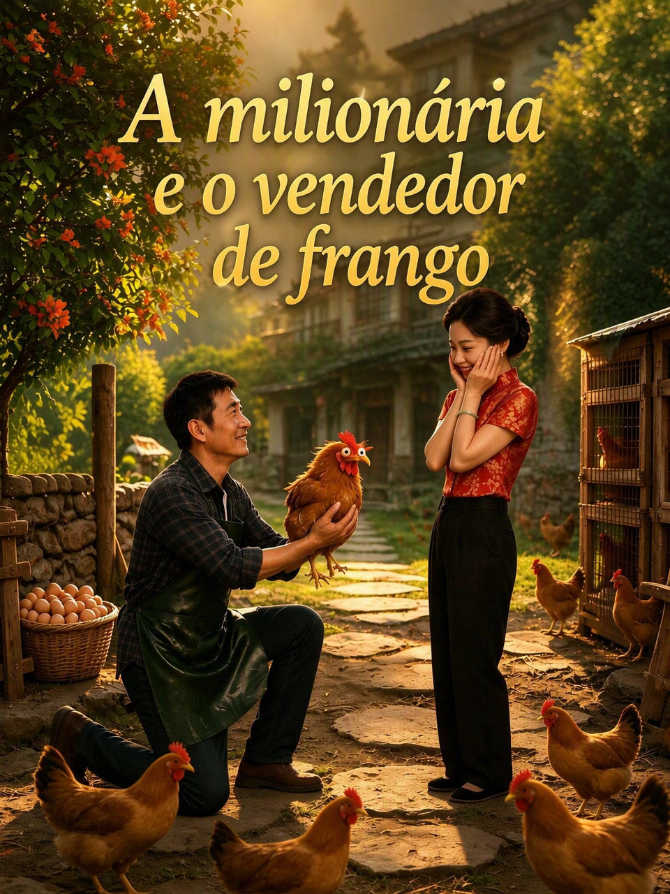 Capa de A milionária e o vendedor de frango