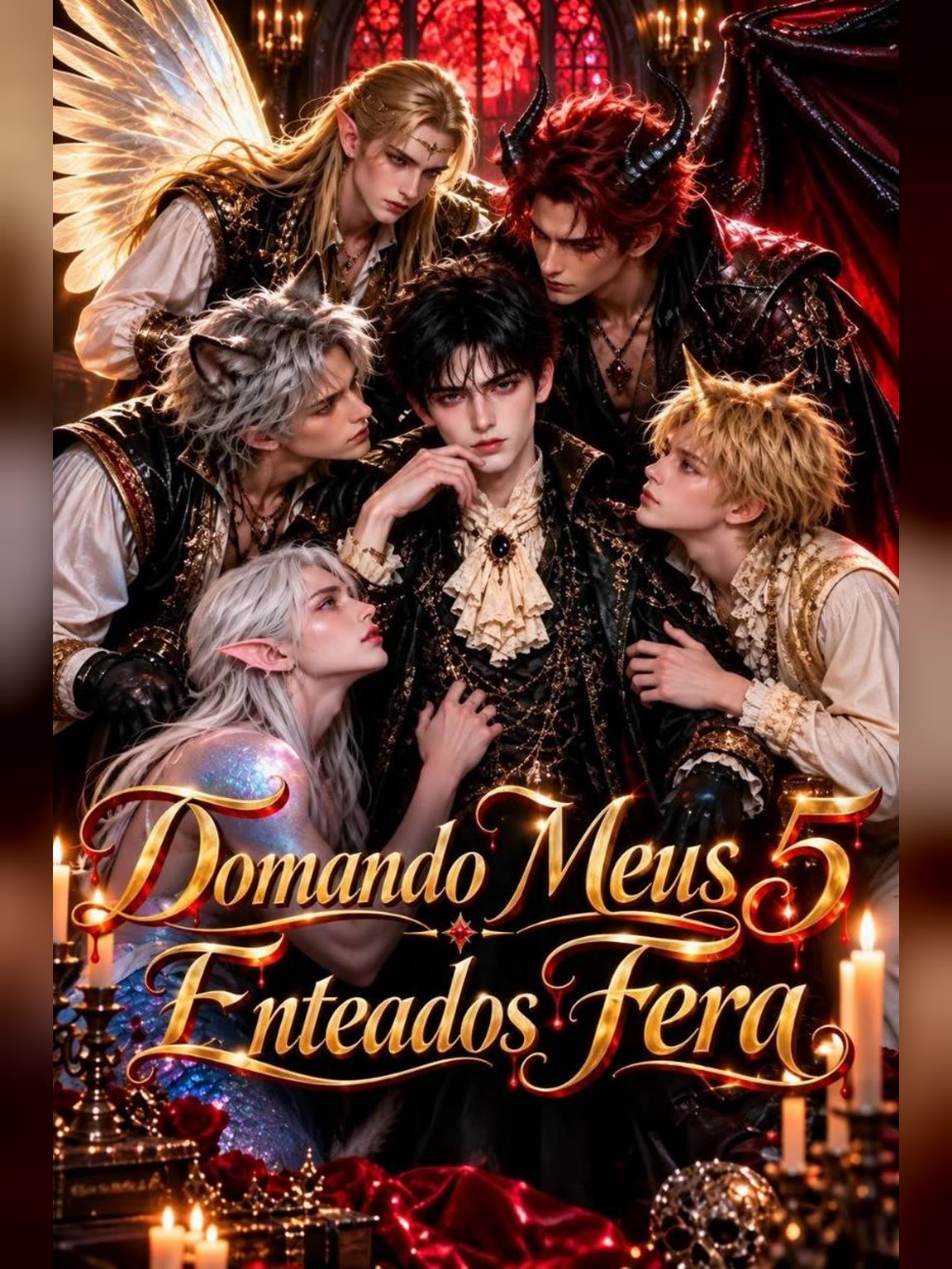 Capa de Domando Meus 5 Enteados Fera
