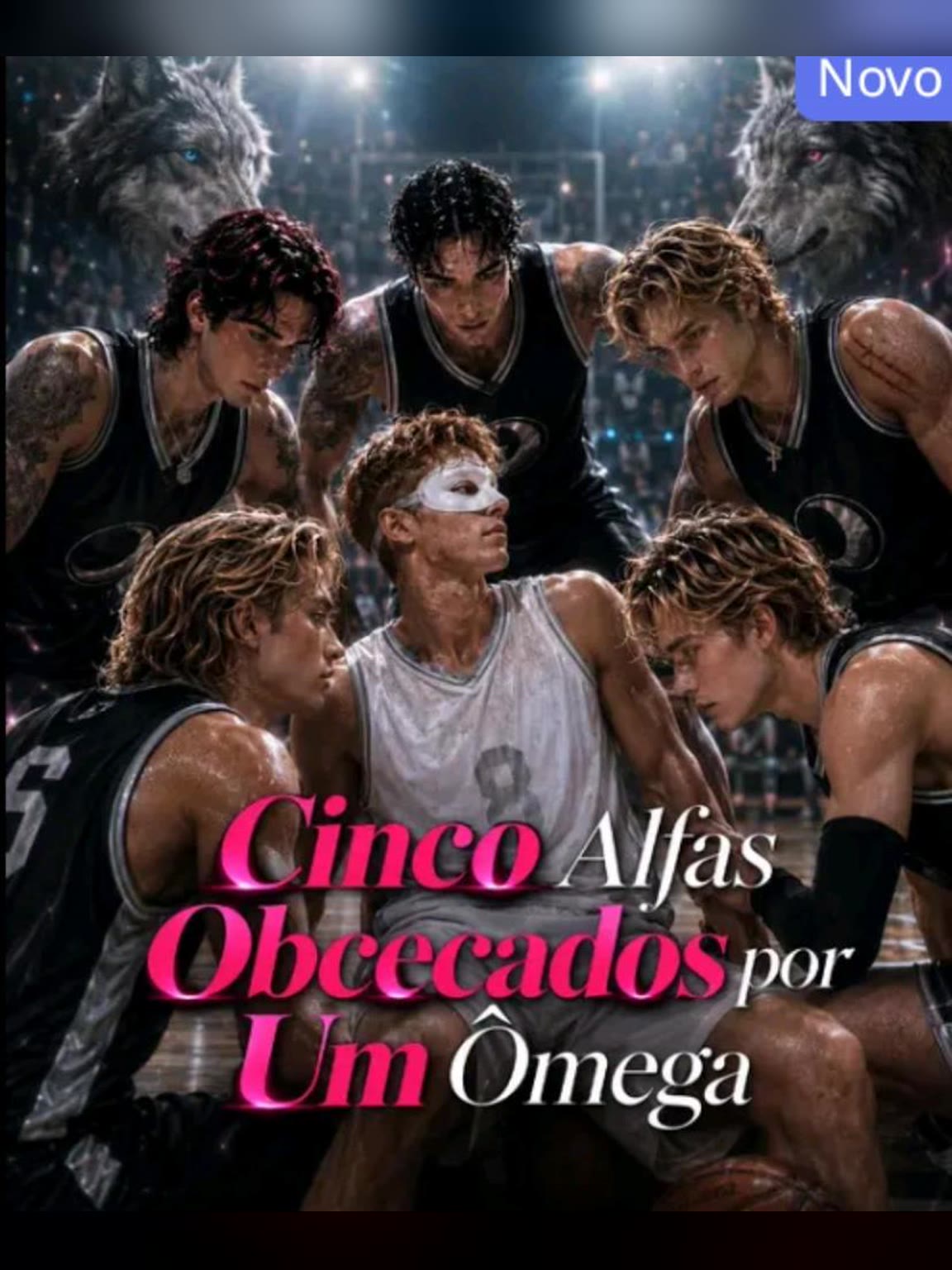 Capa de Cinco Alfas Obcecados por um Ômega