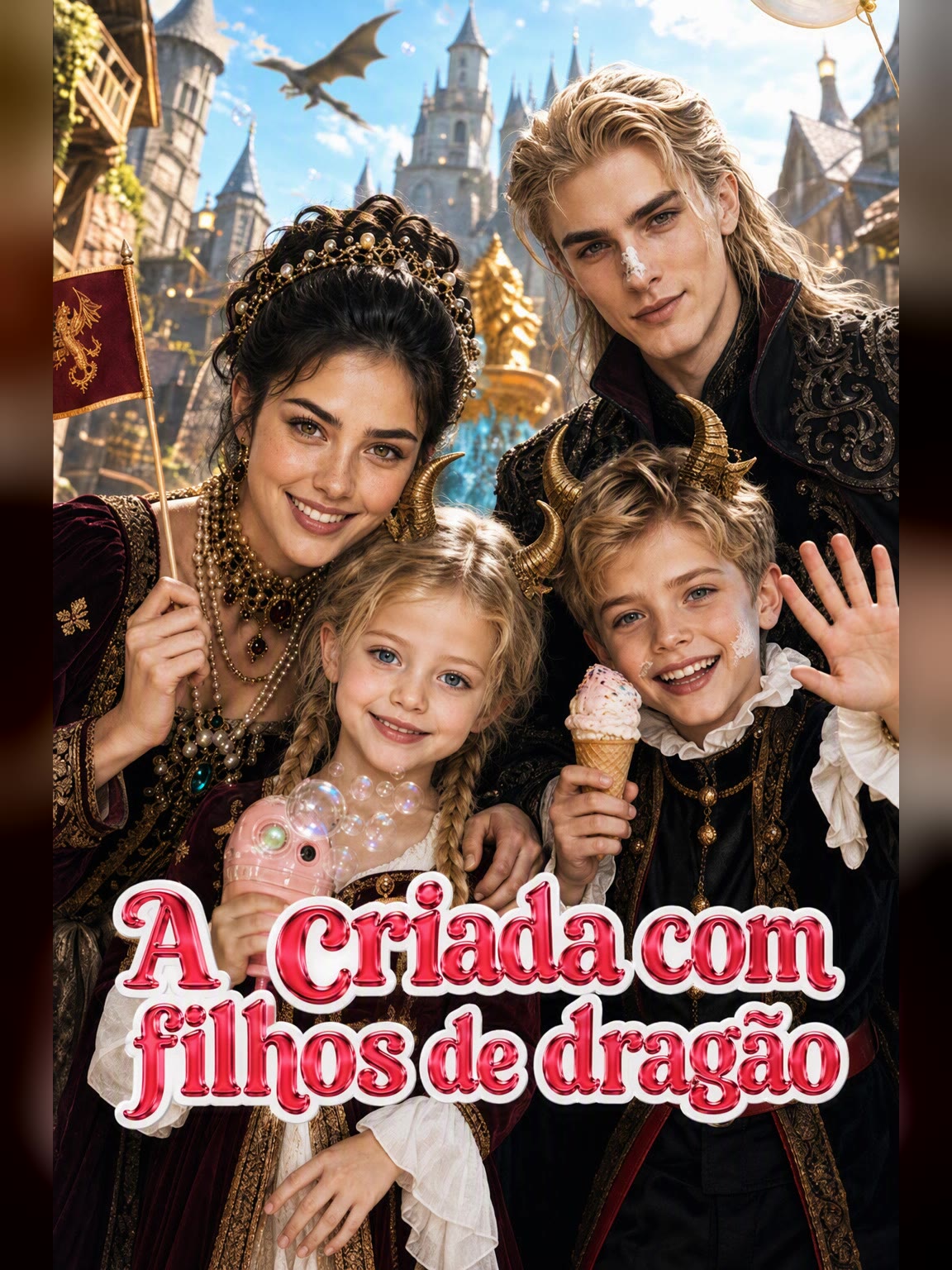 Capa de A criada com filhos de dragão