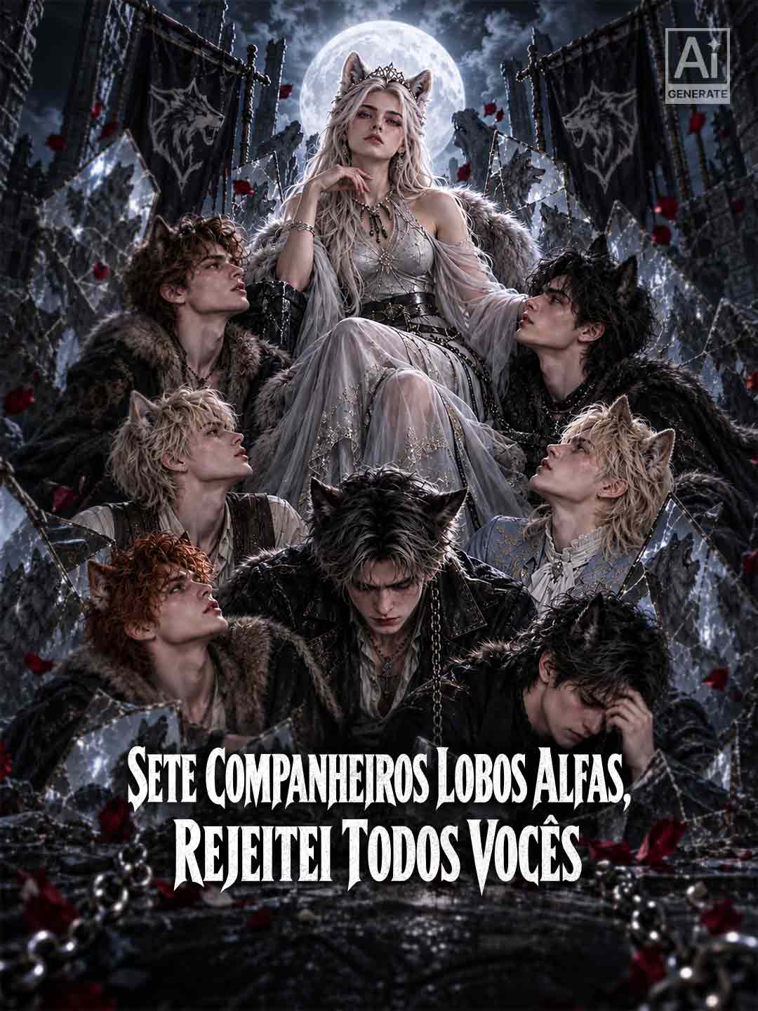 Capa de Sete Companheiros Lobos Alfas, Rejeitei Todos Vocês