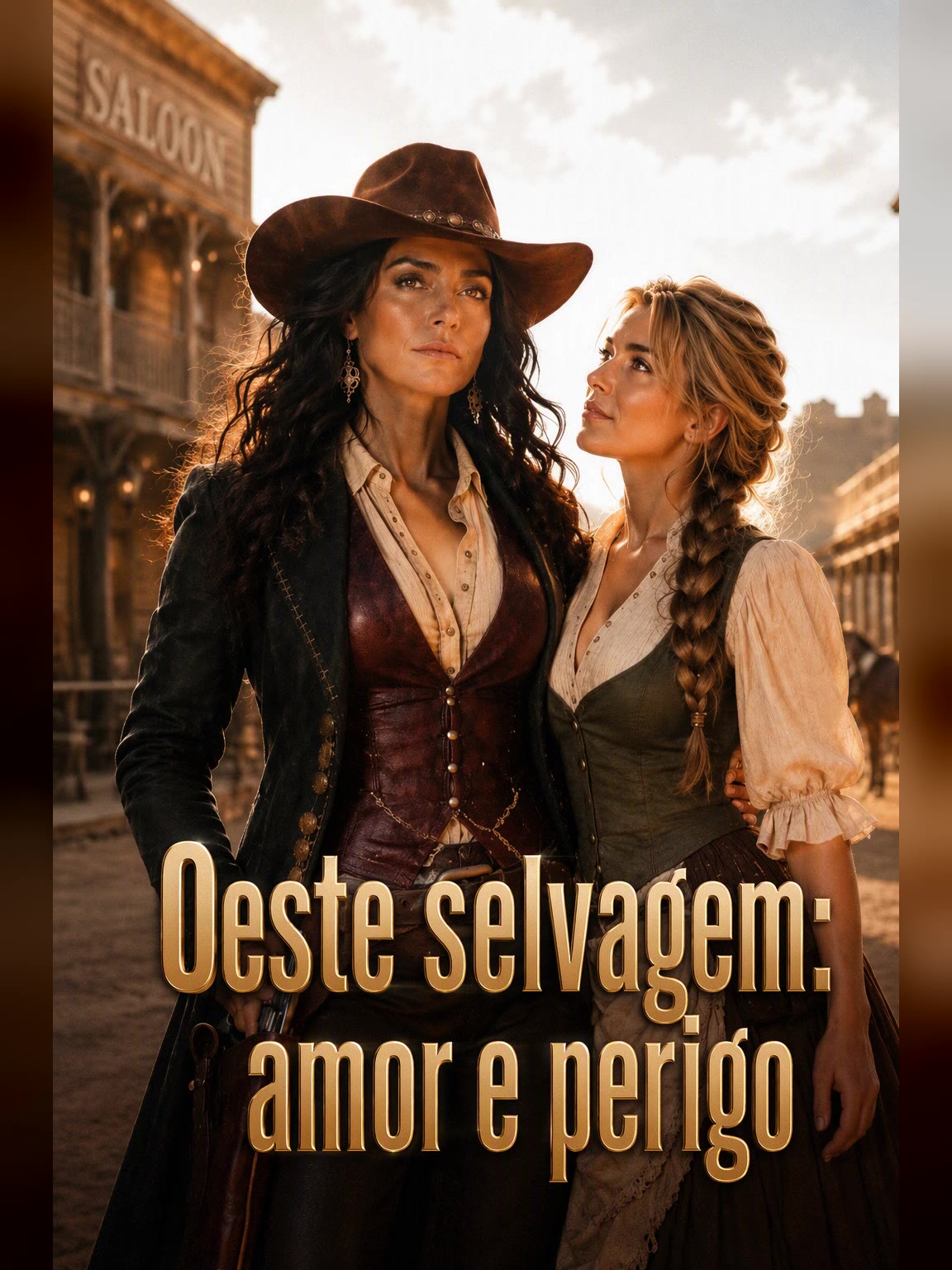Capa de Oeste selvagem - amor e perigo
