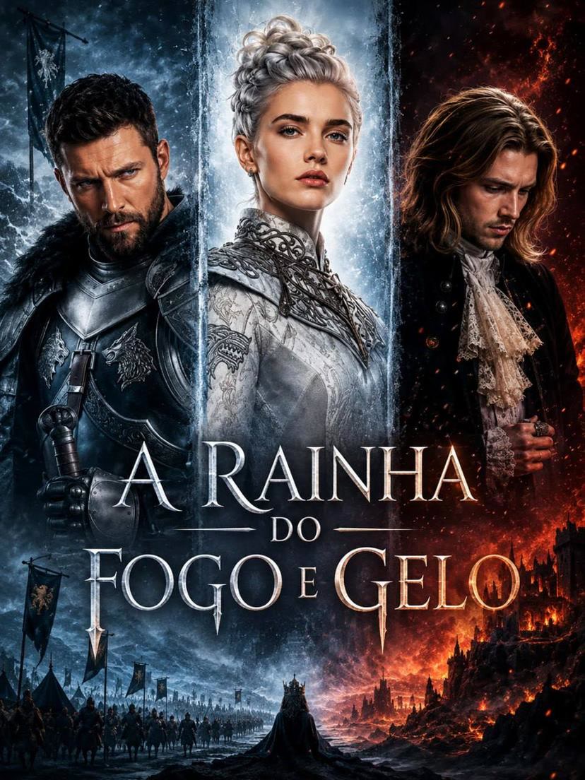 Capa de A Rainha Do Fogo E Do Gelo