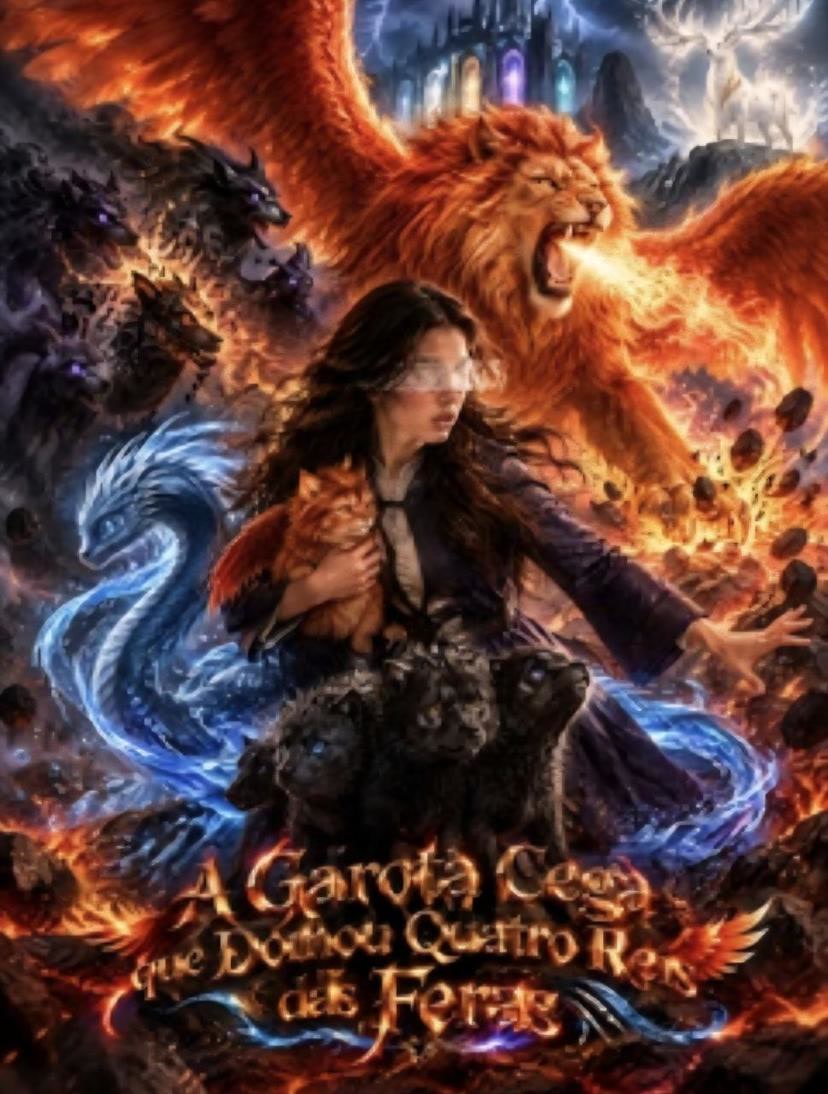 Capa de A Garota Cega que Domou Quatro Reis das Feras