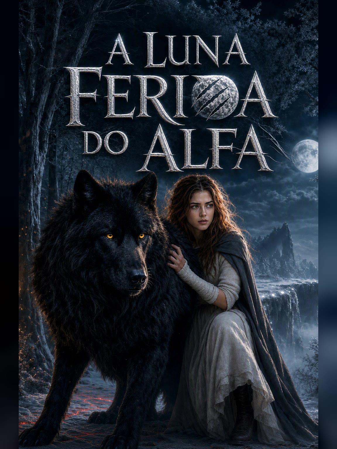 Capa de A Luna Ferida do Alfa