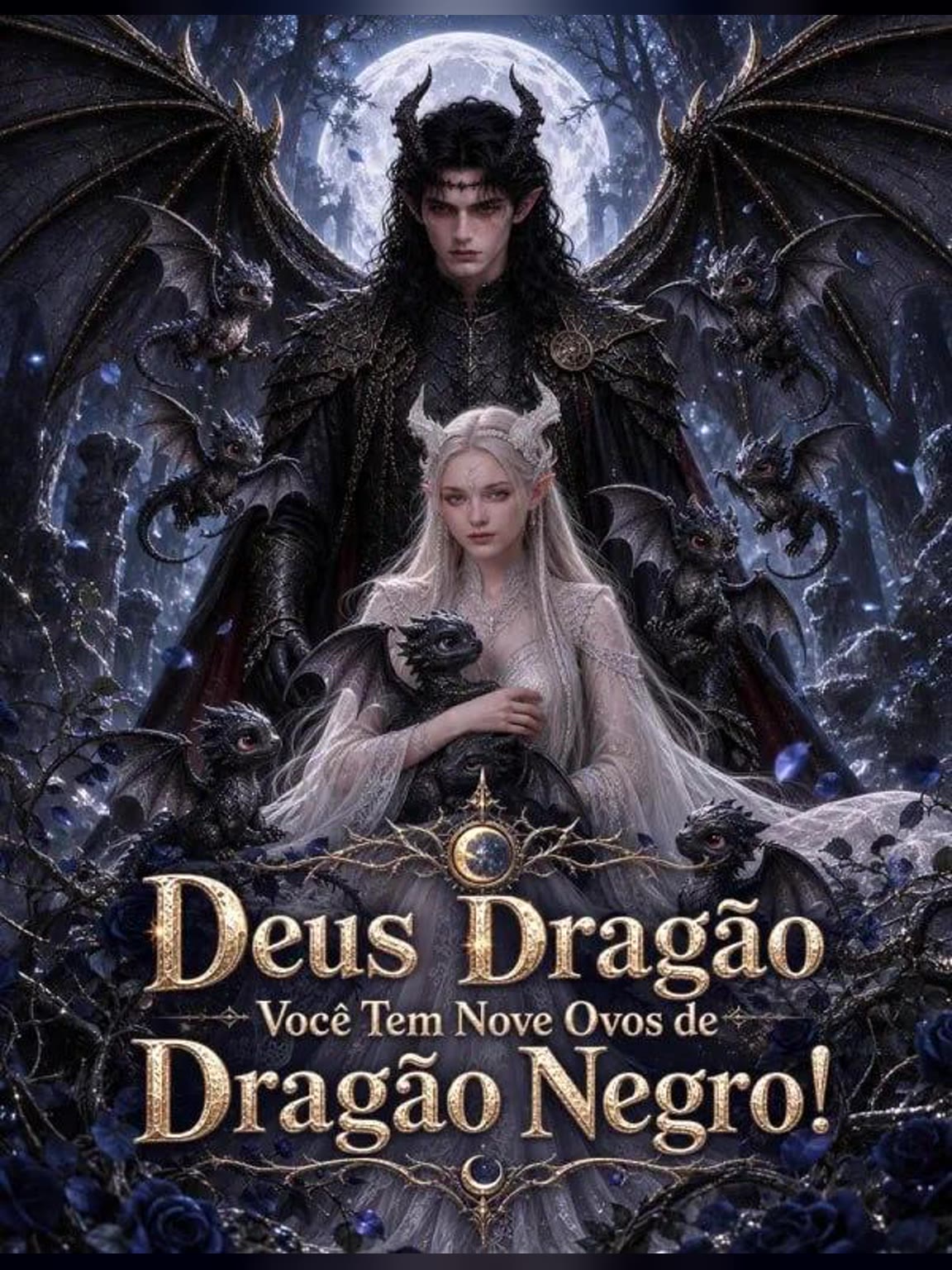 Capa de Deus Dragão Você Tem Nove Ovos de Dragão Negro