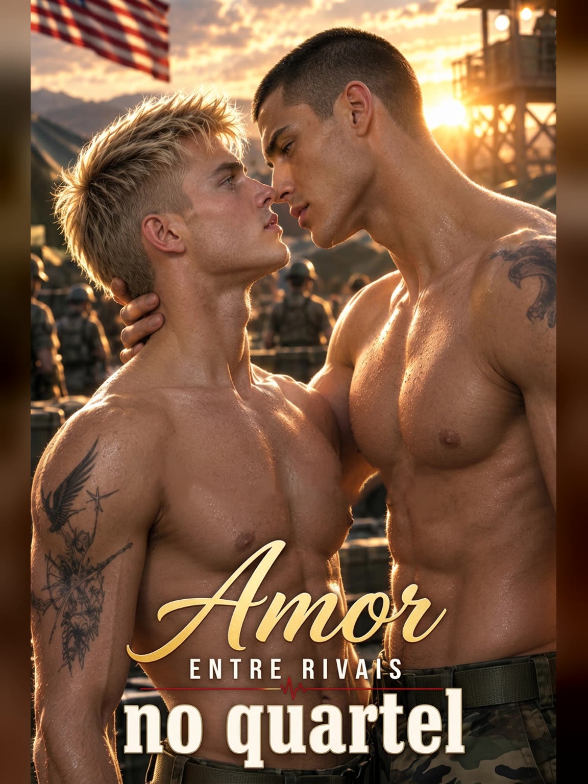 Capa de Amor entre rivais no quartel