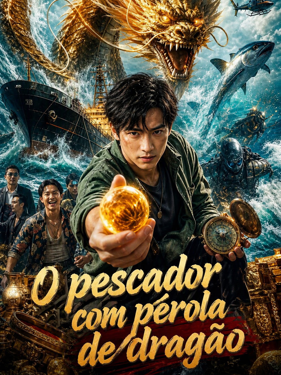Capa de O pescador com poder de dragão
