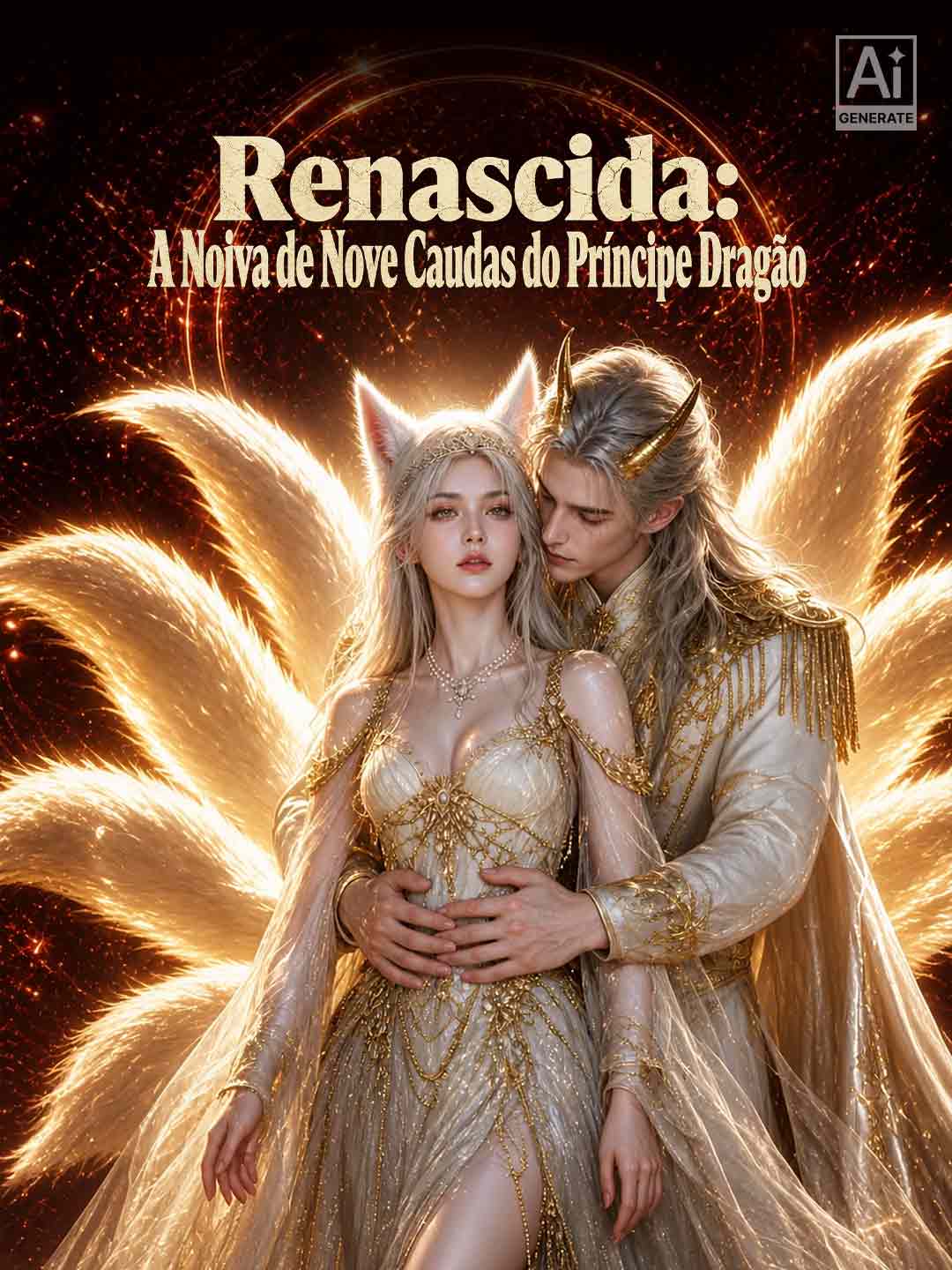 Capa de Renascida A Noiva de Nove Caudas do Príncipe Dragão